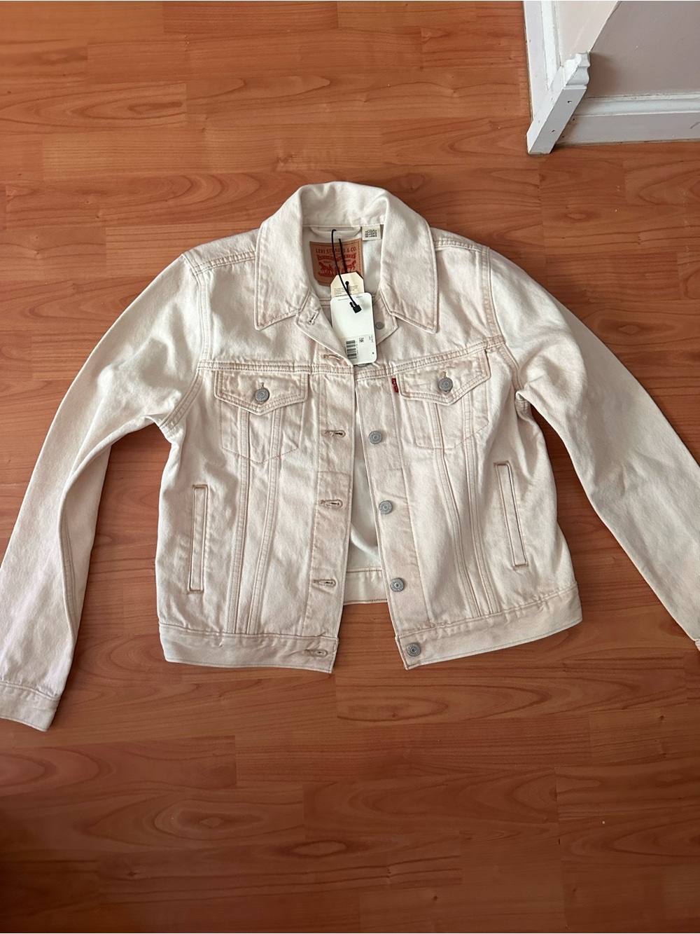 Levi's Off-White/Cream Denim Trucker Jacket